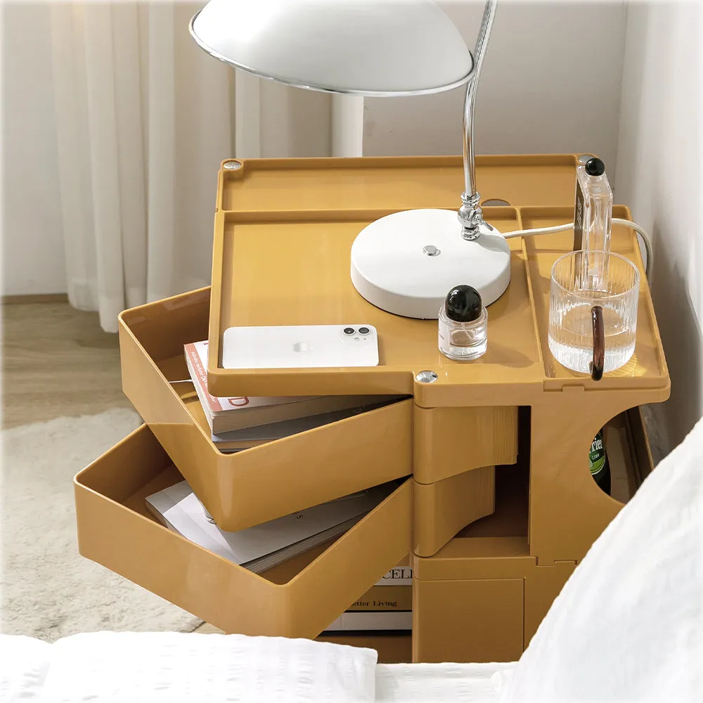 ArtissIn Replica Boby Trolley Storage Bedside Table Mobile Cart 3 Tier Yellow