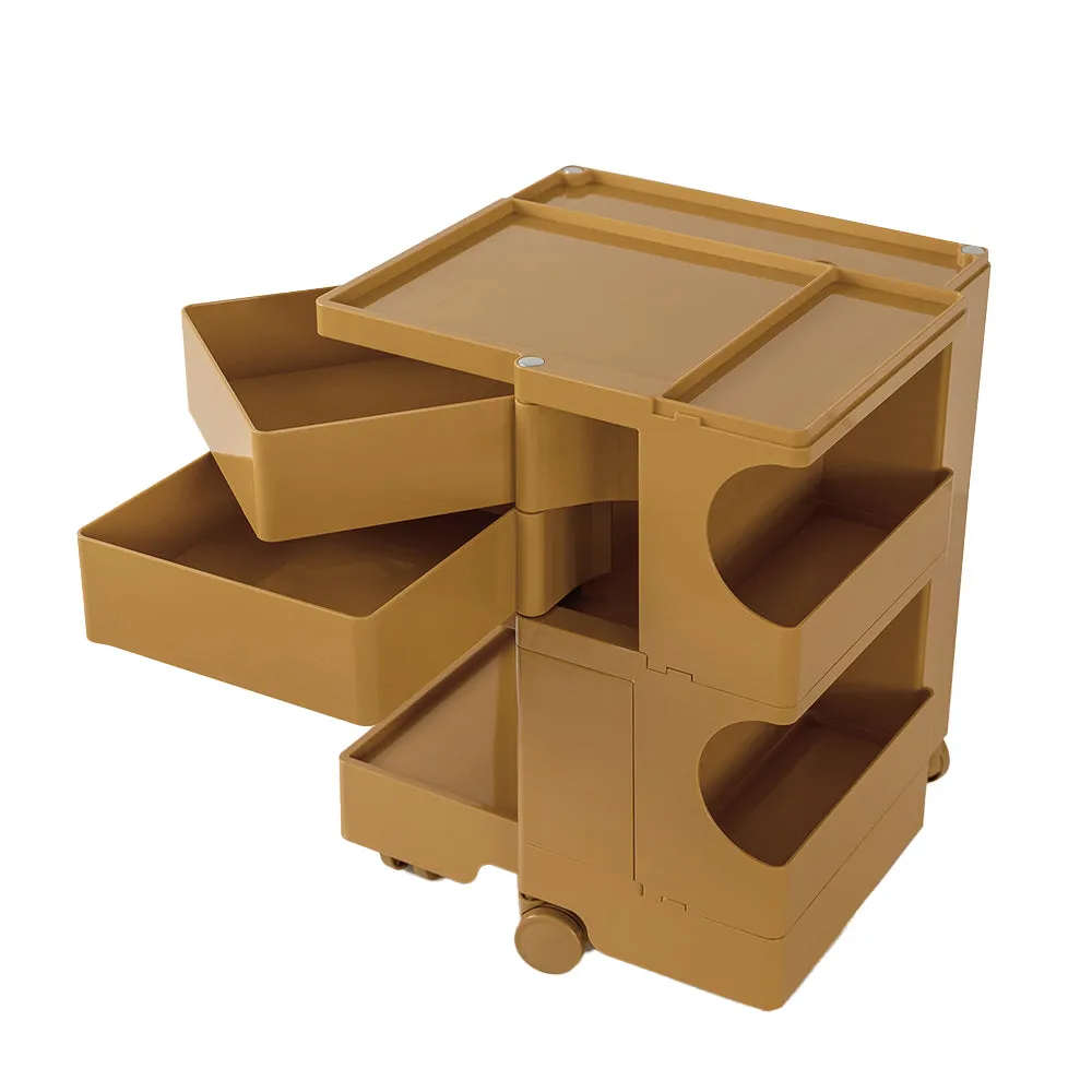 ArtissIn Replica Boby Trolley Storage Bedside Table Mobile Cart 3 Tier Yellow