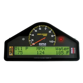 AutoMeter 6003 STREET DASH DISPLAY; 10.5K RPM/MPH/OILP/OILT/WTMP/VOLT; PRO-COMP