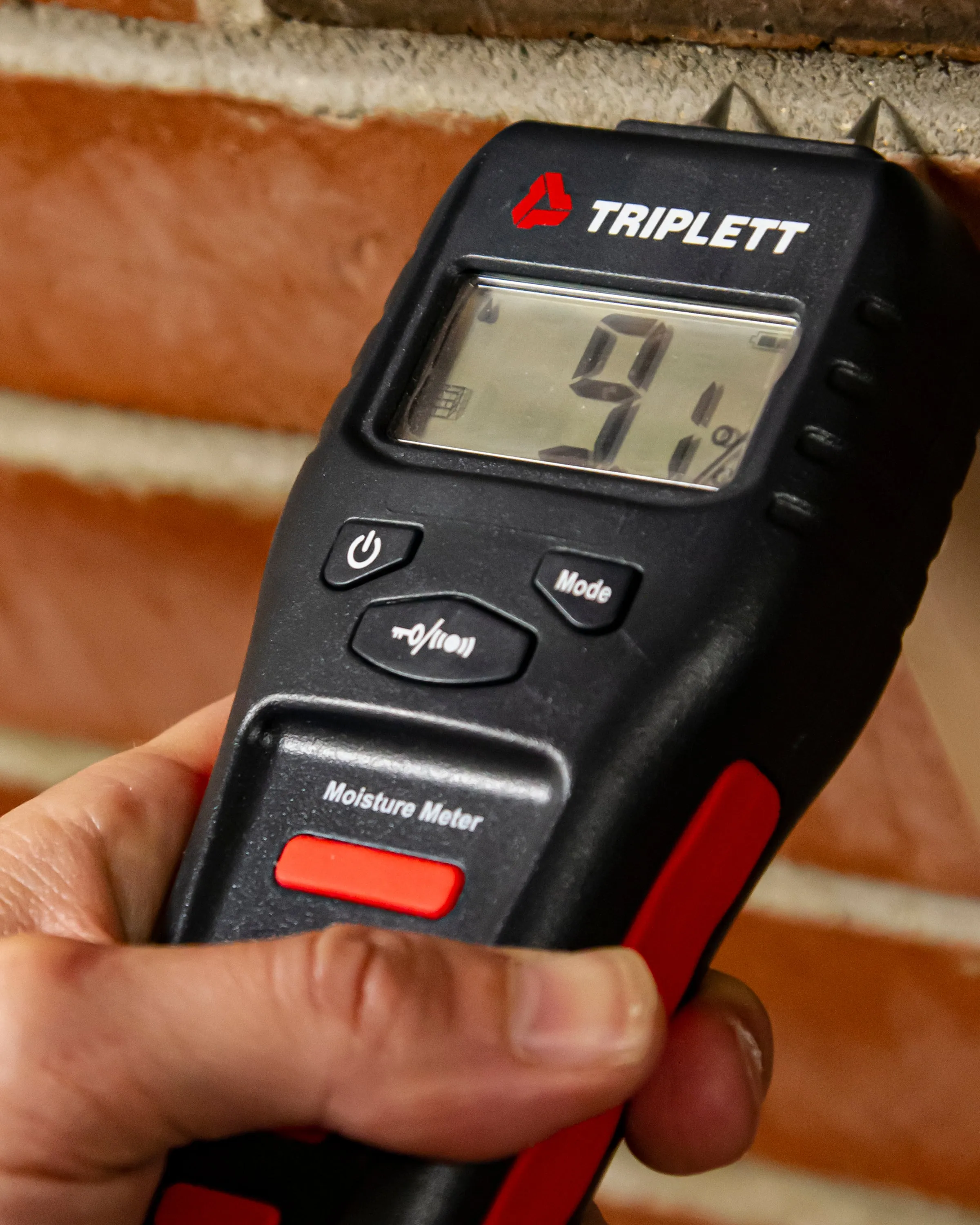 Pin Moisture Meter with Audible Indicator: Wood & Building Materials : 1.5 to 50% - (MS100)