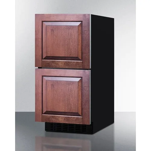 Summit 15" 2-Drawer Panel Ready All-Refrigerator ASDR1524PNR