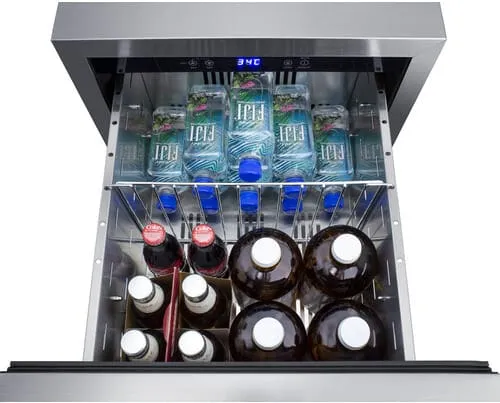 Summit 18" Panel Ready 2-Drawer All-Refrigerator ADRD18PNR