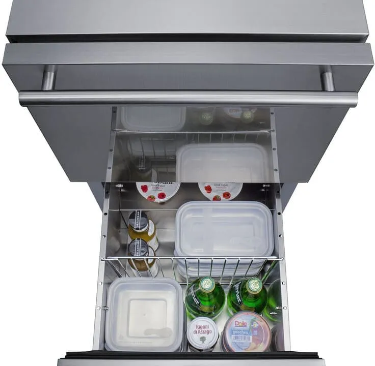 Summit 18" Wide 2-Drawer All-Refrigerator ADA Compliant ADRD18