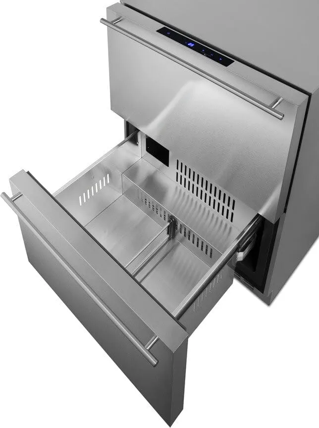Summit 24" 2 Drawer All-Freezer ADFD243CSS