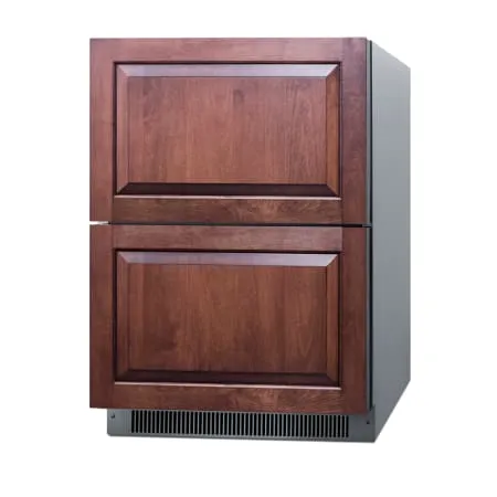 Summit 24" 2-Drawer Stainless Steel Freezer ADFD2D24