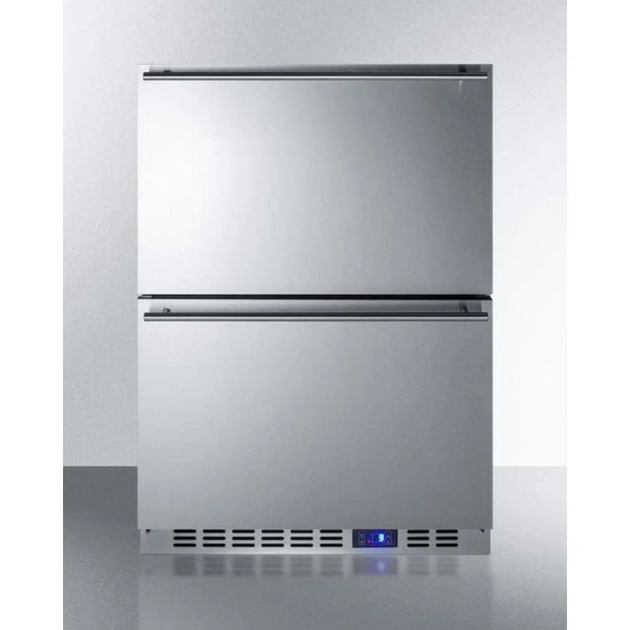 Summit Classic 24" Wide Built-In 2-Drawer All-Freezer CL2F249